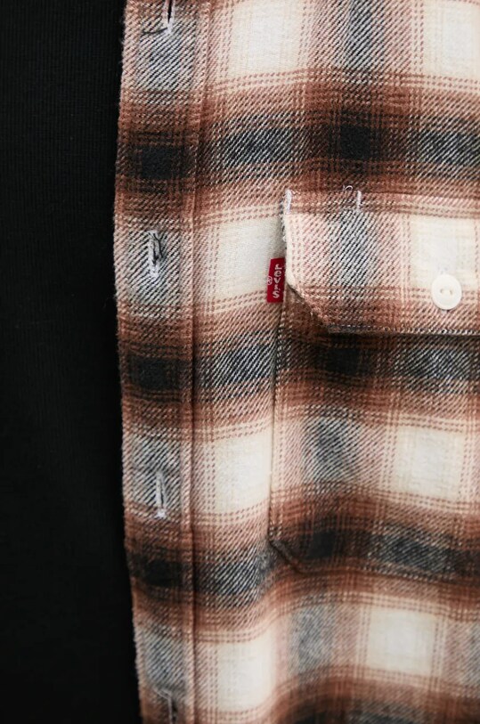 Levi's camasa din bumbac 19573 maro