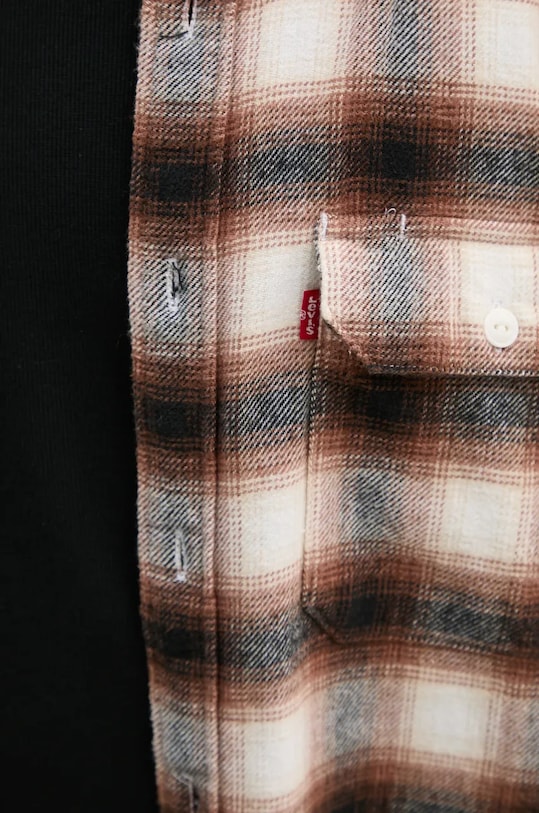 Bavlnená košeľa Levi's 19573 hnedá