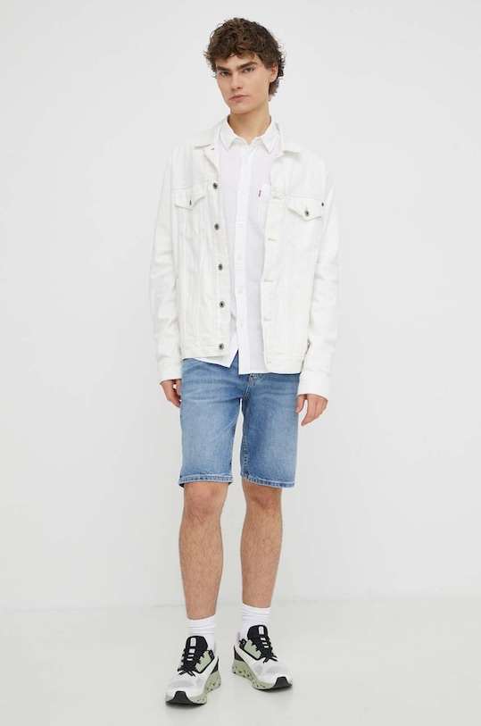 Levi's koszula bawełniana 85746 biały SS24
