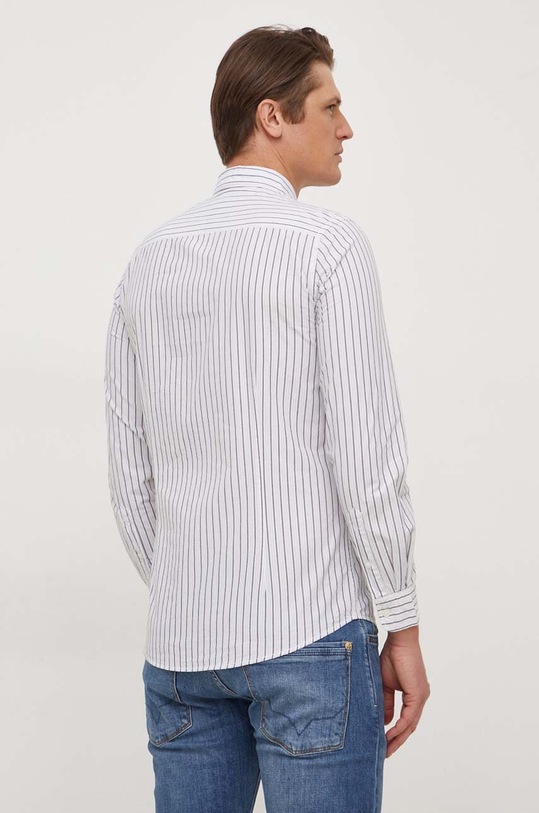 Odzież Pepe Jeans koszula bawełniana PETER PM308269 biały