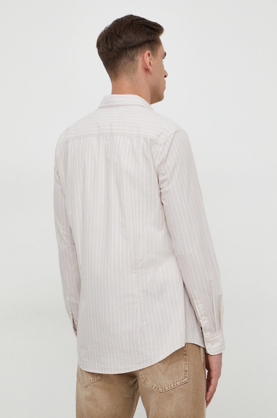 Pepe Jeans camasa din bumbac bej PM308269