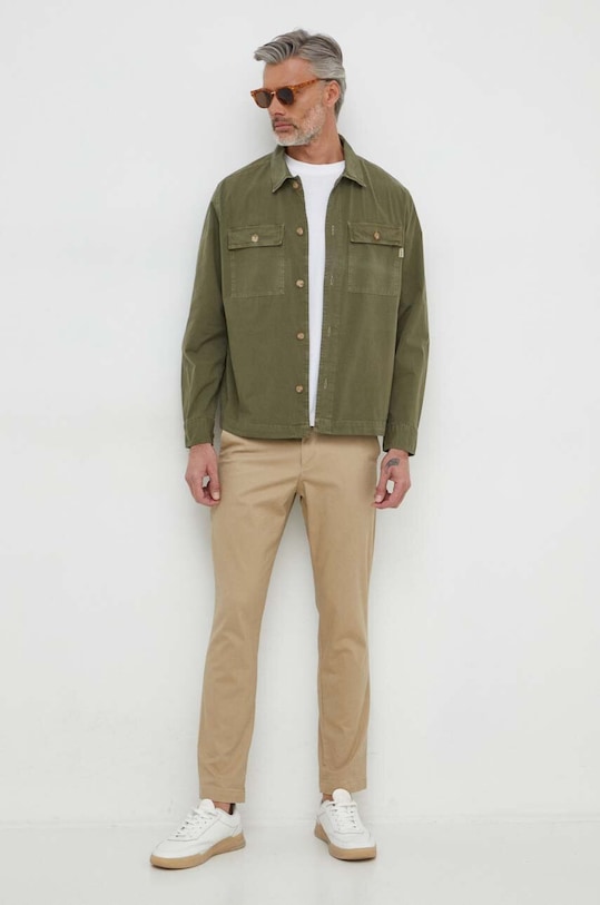 Pepe Jeans koszula LELE PM308272 zielony SS24