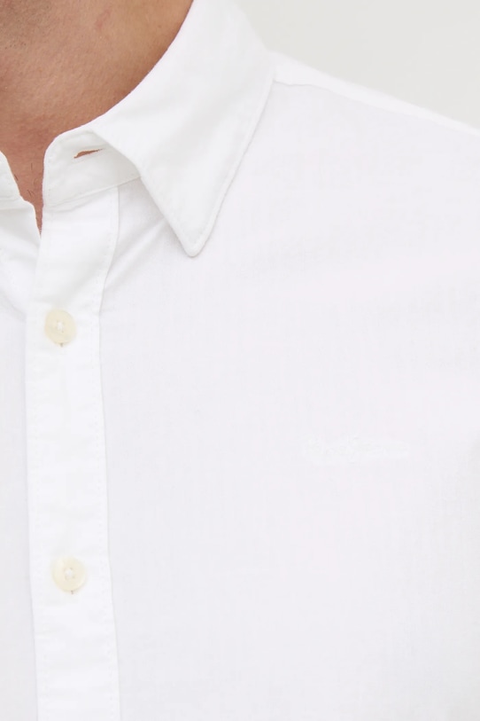 Pepe Jeans camasa din bumbac PM308274 alb SS25
