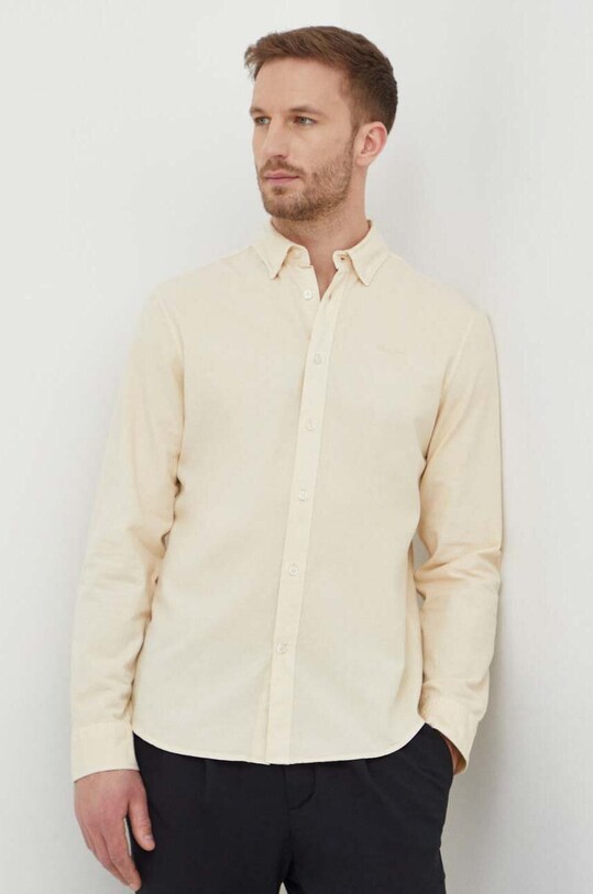 Хлопковая рубашка Pepe Jeans PHIL PM308274 бежевый