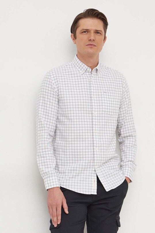 Хлопковая рубашка Pepe Jeans Paul PM308278 белый