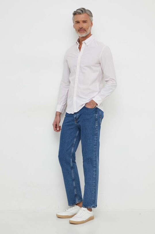 Pepe Jeans camasa din bumbac PM308284 alb SS24