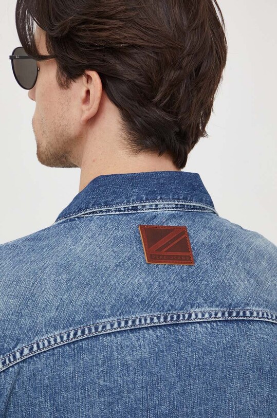 Pepe Jeans koszula jeansowa Dave Liberty PM308286 granatowy