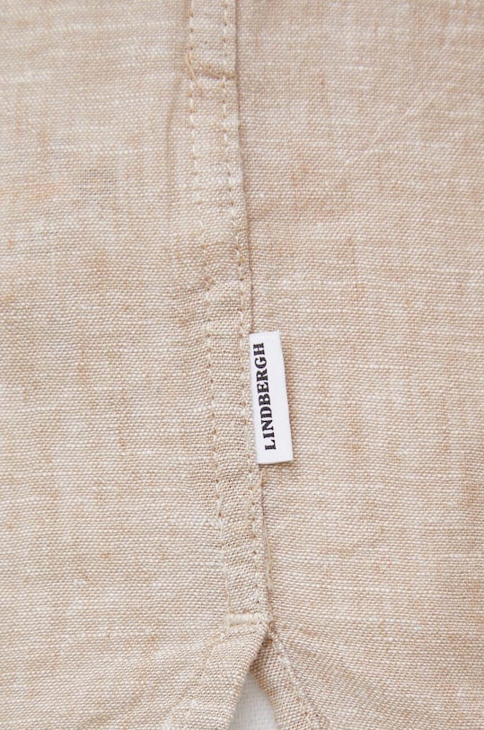 Lindbergh cămașă de in 30.203319.SAND bej SS25