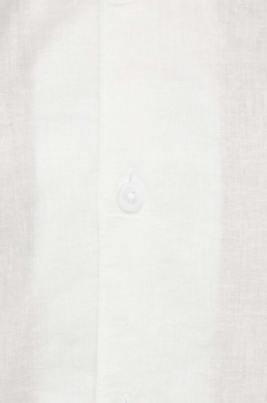 Πουκάμισο από λινό Lindbergh 30.203319.WHITE μπεζ SS24
