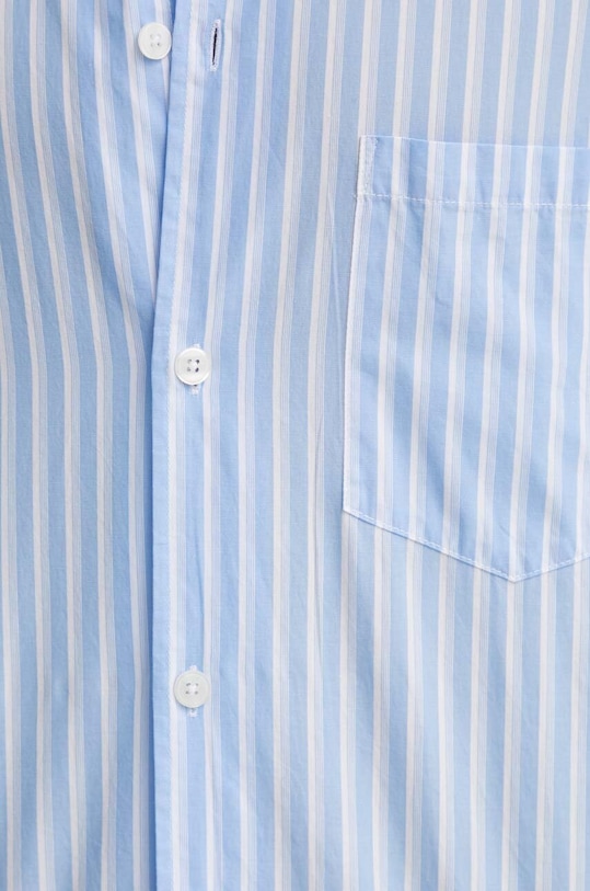 Samsoe Samsoe koszula bawełniana SAAYO M24100054 niebieski SS24