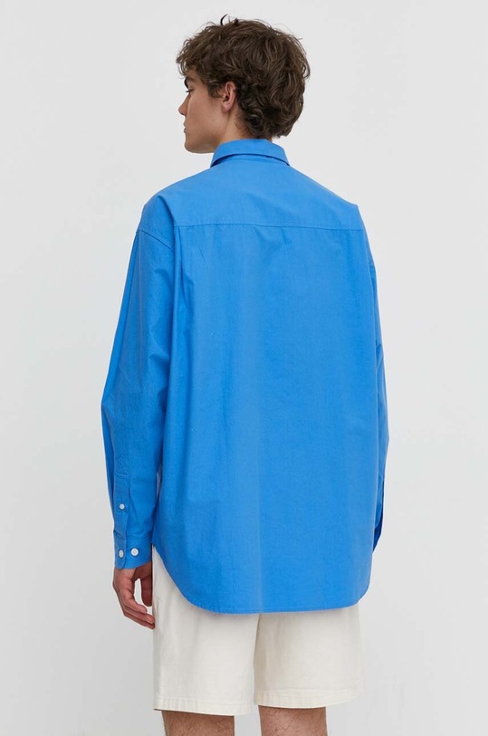 Одяг Бавовняна сорочка Samsoe Samsoe SALUAN M24100044 блакитний