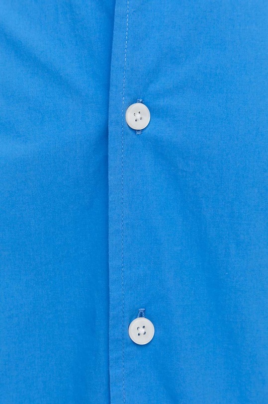 Бавовняна сорочка Samsoe Samsoe SALUAN M24100044 блакитний