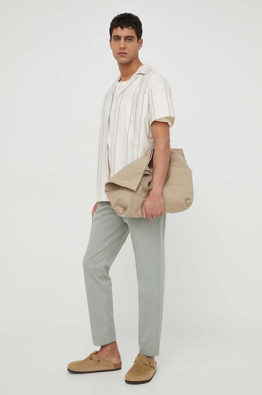 Bavlněná košile Les Deux LDM401077 béžová SS24