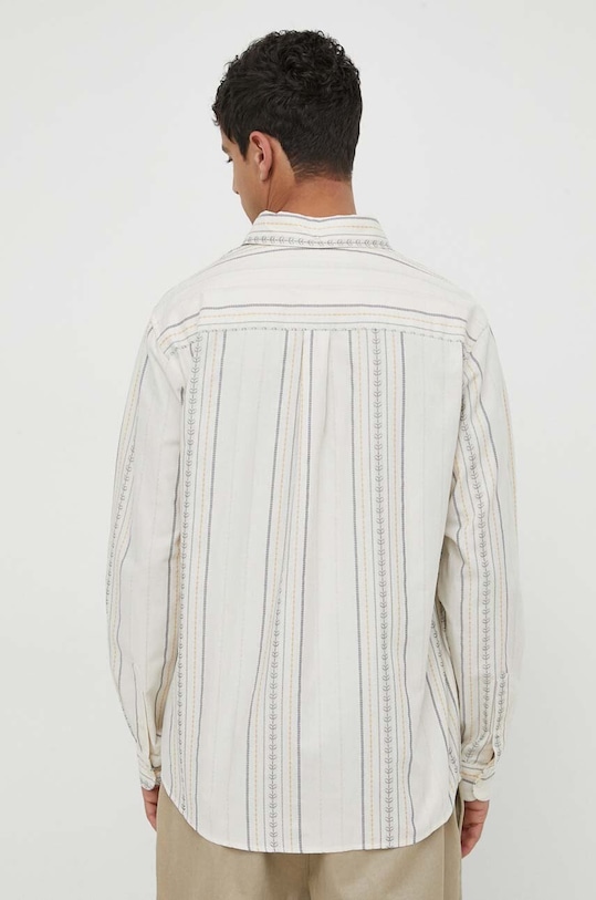 Odzież Les Deux koszula bawełniana LDM410177 beżowy