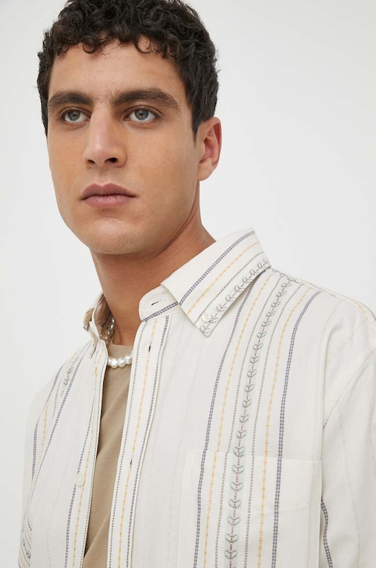 Les Deux koszula bawełniana LDM410177 beżowy