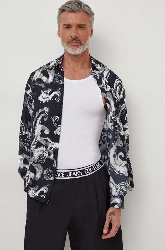 Košeľa Versace Jeans Couture 76GAL2R0 čierna