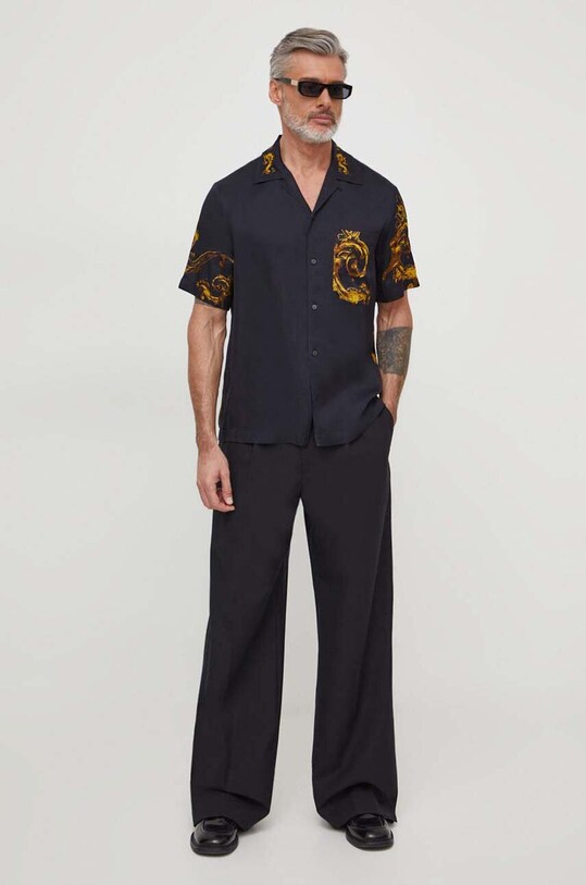 Košile Versace Jeans Couture 76GAL2BW černá SS24