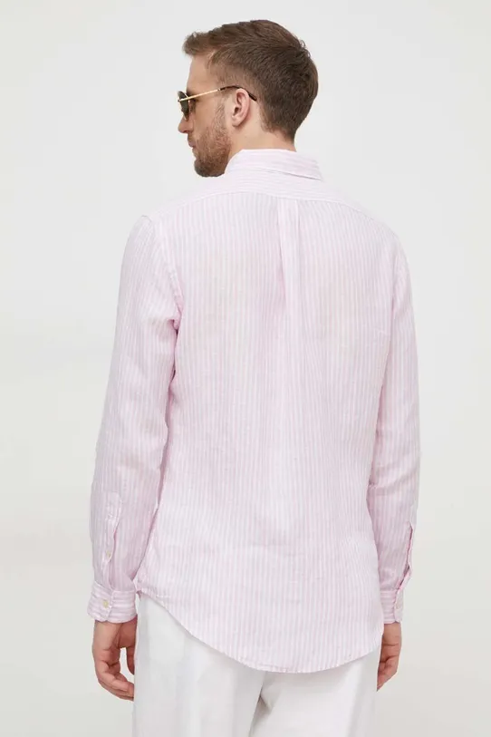 Polo Ralph Lauren cămașă de in roz 710873446