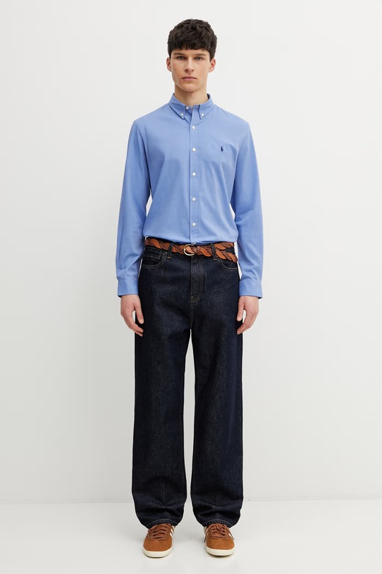 Рубашка Polo Ralph Lauren 710928254 голубой