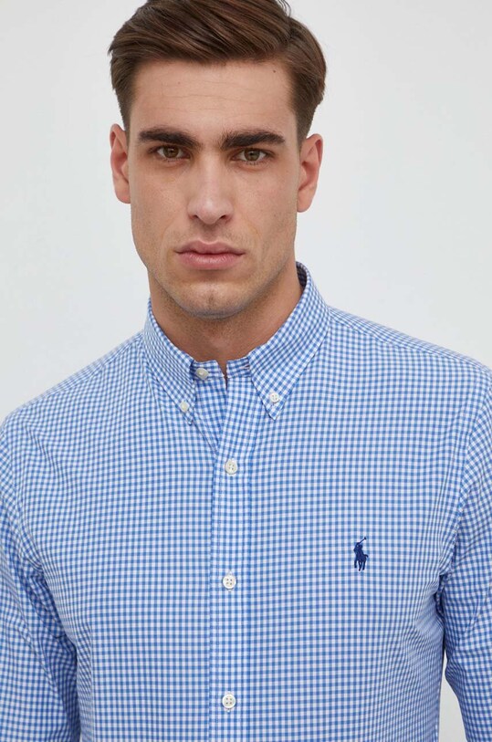 Рубашка Polo Ralph Lauren 710928254 голубой