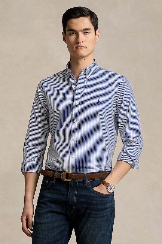 Košile Polo Ralph Lauren modrá 710928254