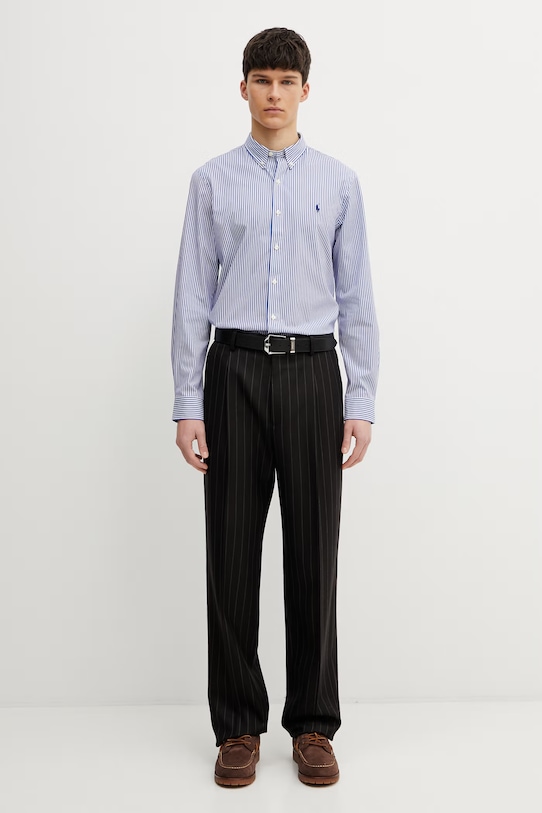 Košile Polo Ralph Lauren 710928254 modrá