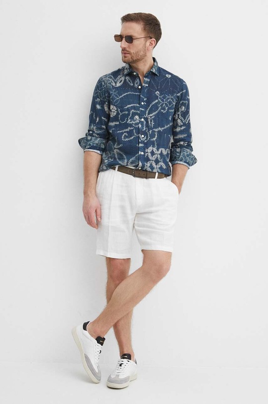 Ρούχα Πουκάμισο από λινό Polo Ralph Lauren 710934647 μπλε