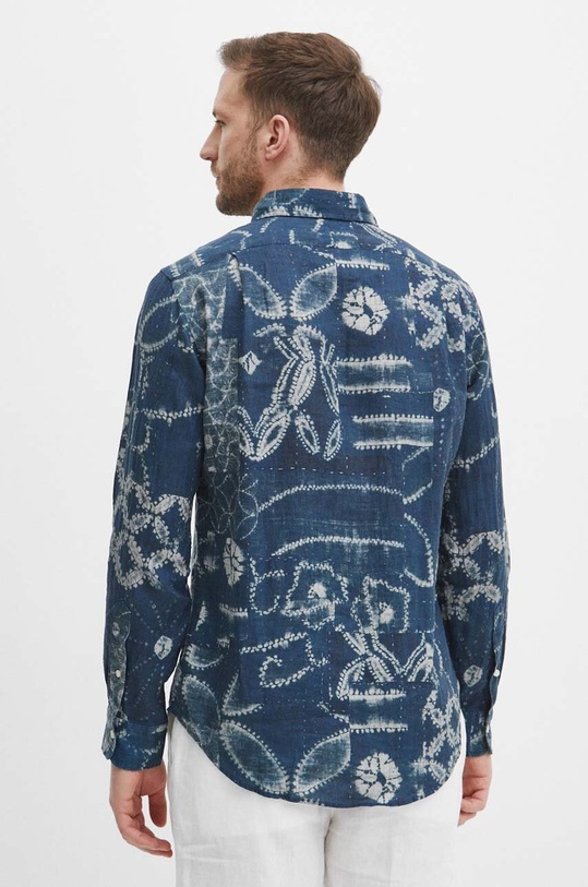 Polo Ralph Lauren koszula lniana niebieski 710934647