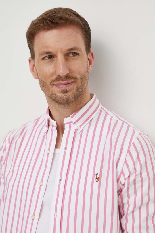 Polo Ralph Lauren koszula bawełniana 710938684 różowy