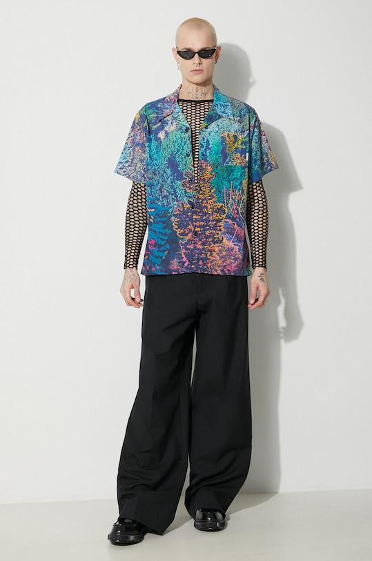 Billionaire Boys Club cămașă din bumbac Willderness B23425 multicolor SS24