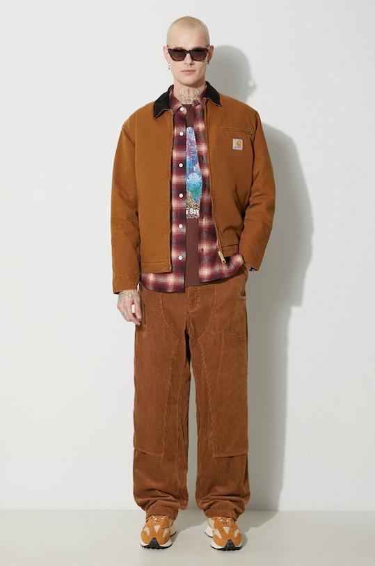 Košile s příměsí vlny Billionaire Boys Club Check Longsleeve B23424 červená SS24