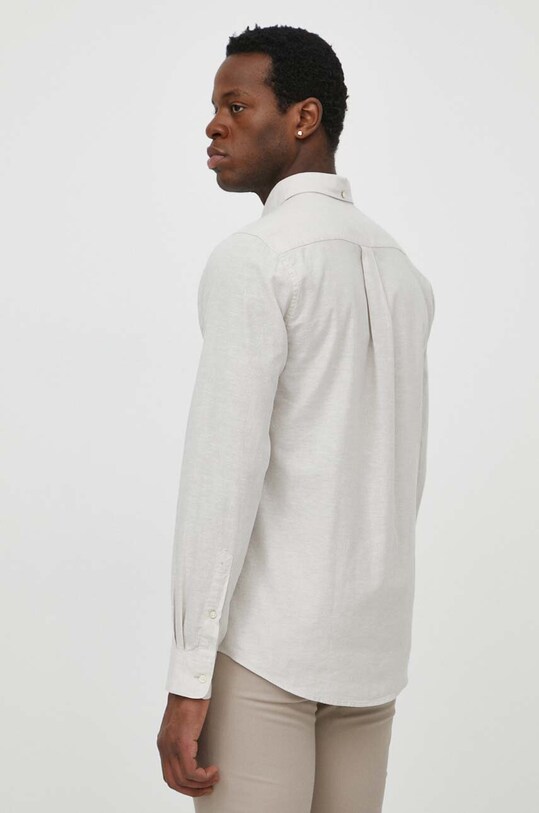 Одежда Льняная рубашка Barbour MSH5090 бежевый