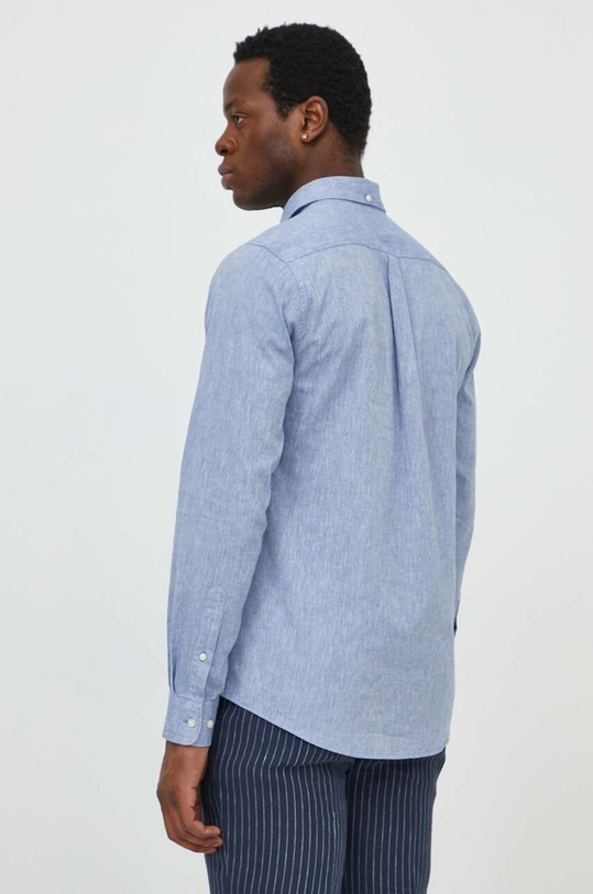 Abbigliamento Barbour camicia di lino MSH5090 blu