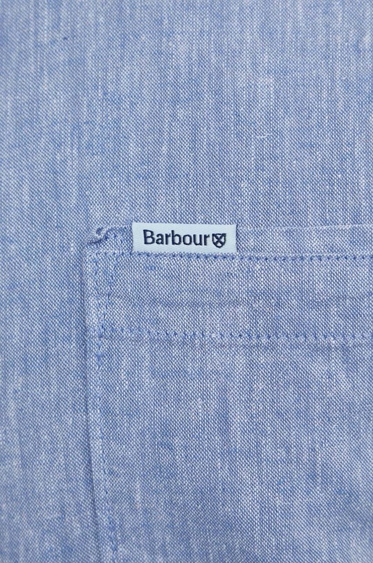 Barbour camicia di lino MSH5090 blu