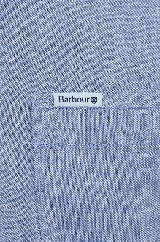 Lněná košile Barbour MSH5093 modrá