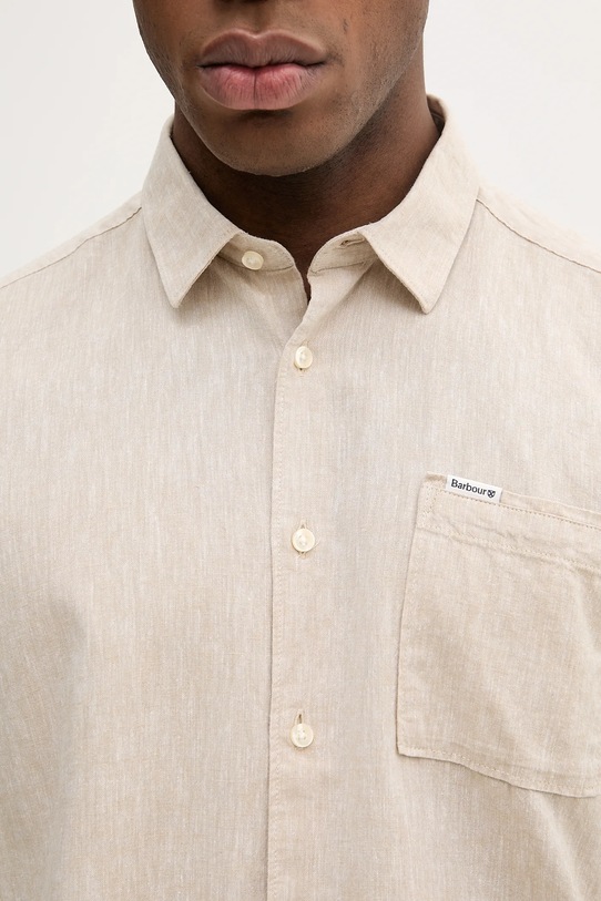 Barbour koszula lniana MSH5093 beżowy