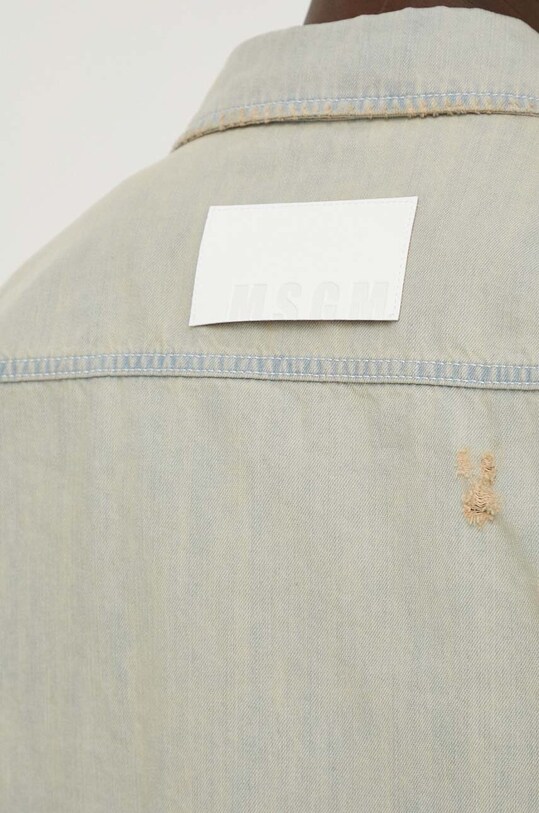 Джинсовая рубашка MSGM 3640ME231L.247098 голубой