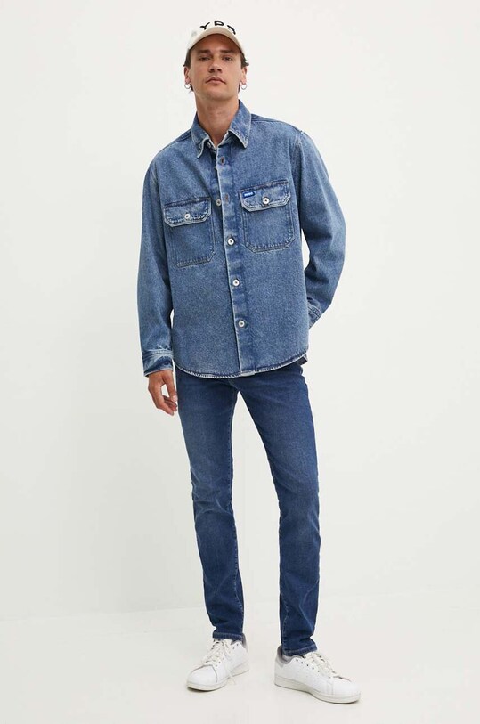Джинсова сорочка Hugo Blue 50513853 блакитний AW24