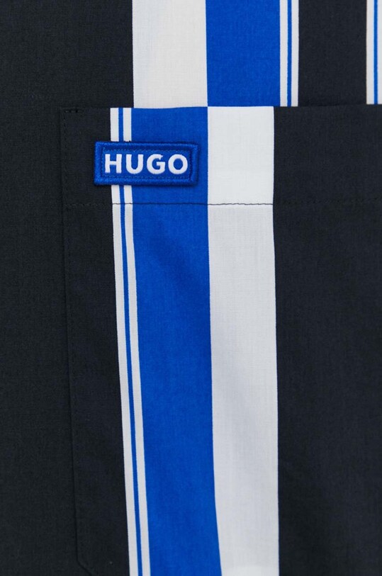 Хлопковая рубашка Hugo Blue 50513867 чёрный