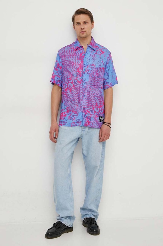 Πουκάμισο Versace Jeans Couture casual μπλε 76GAL2B0.NS396