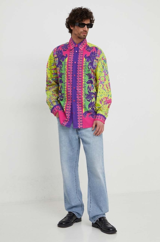 Oblečení Bavlněná košile Versace Jeans Couture 76GAL21A.NS438 vícebarevná