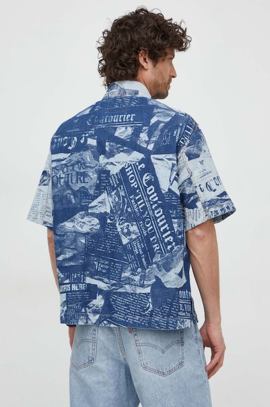 Oblečenie Košeľa Versace Jeans Couture 76GAL21C.DW074SS0 tmavomodrá