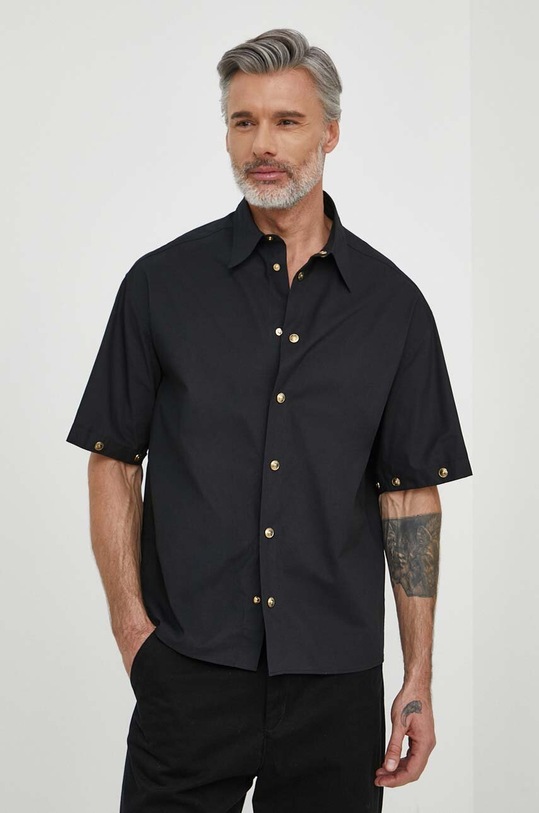 Versace Jeans Couture koszula bawełniana czarny 76GALY06.CN010