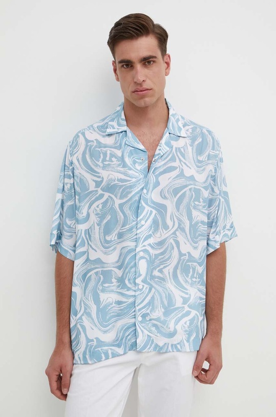 BOSS Orange koszula casual niebieski 50514572