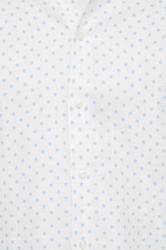 Ľanová košeľa BOSS 50514898 biela SS24