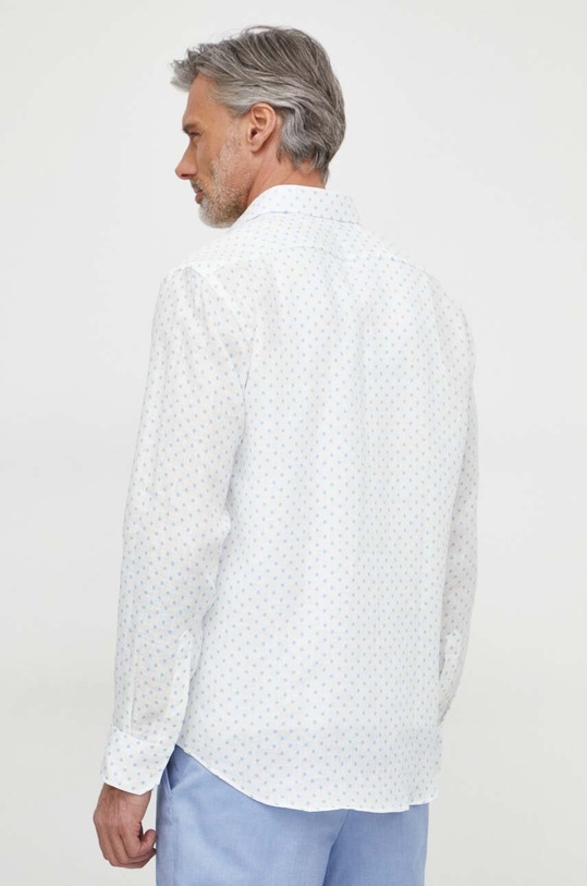 Ľanová košeľa BOSS biela 50514898