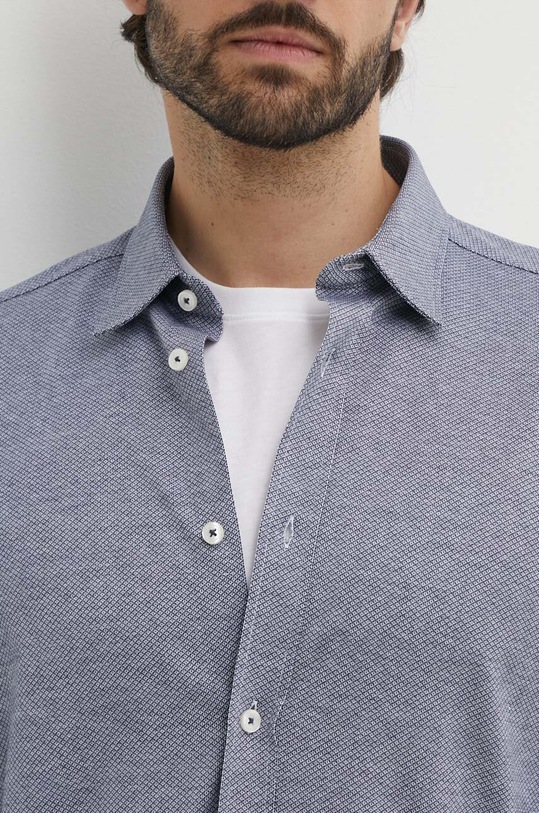 Памучна риза BOSS 50513781 тъмносин