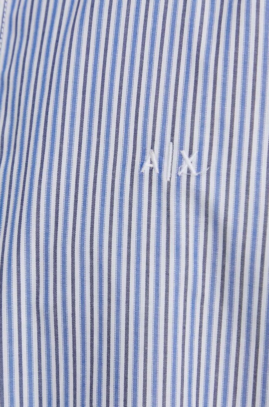Бавовняна сорочка Armani Exchange 3DZC16.ZN4SZ темно-синій SS24