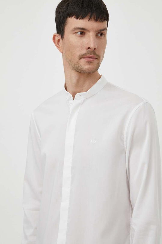 Košeľa Armani Exchange jednofarebný biela 3DZC19.ZN4CZ