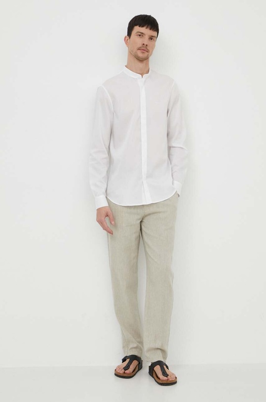 Košeľa Armani Exchange 3DZC19.ZN4CZ biela SS24